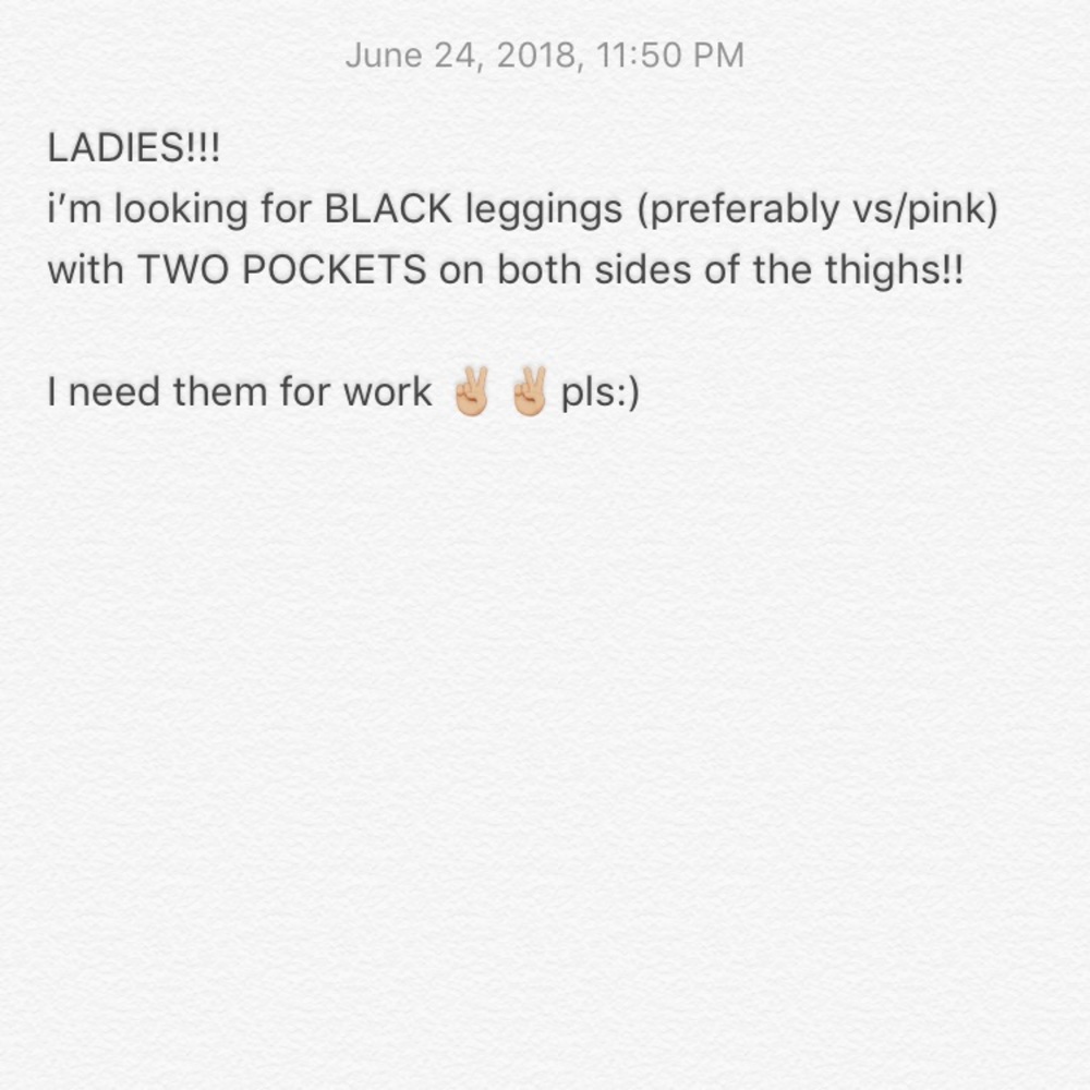 LEGGINGS WITH POCKET ON EACH THIGH